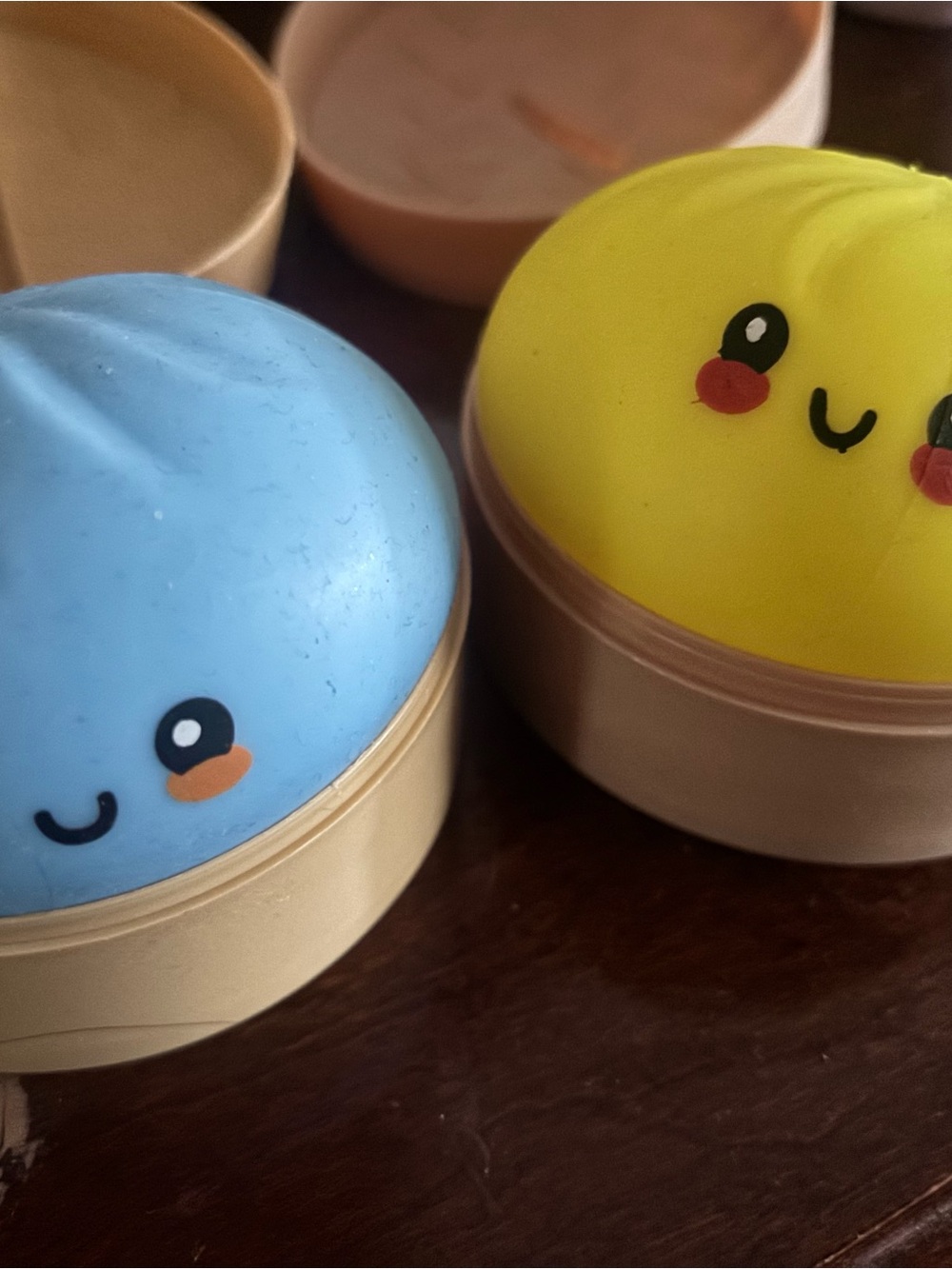 Cute Squishy Character Toy - Blue and Yellow